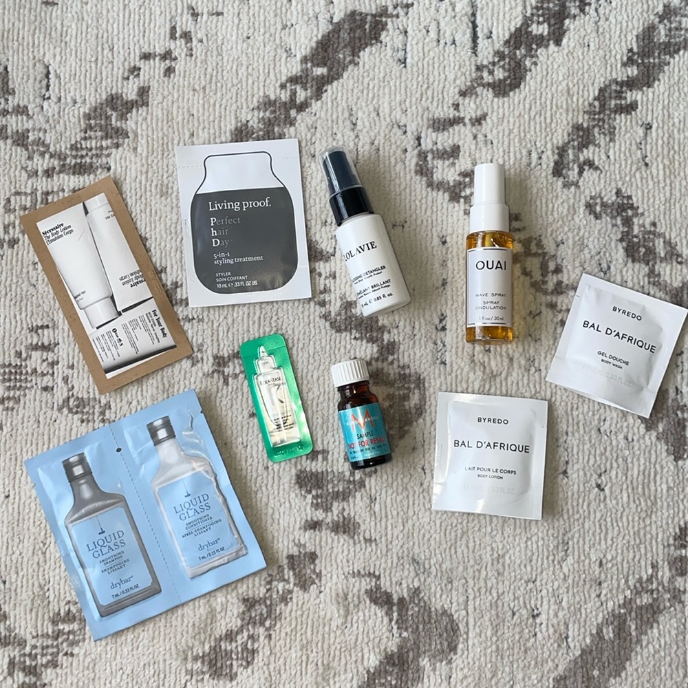 Designer Hair and Body Care Sample Bag